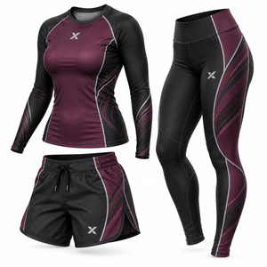 Vêtements de sport et d'arts martiaux pour femmes |   Blanc Marron Bleu Vert |   Fabricant OEM ODM |   Shorts Leggings Haut de Gamme | - Product Image 3