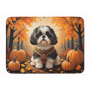 Alfombrilla de baño de espuma viscoelástica Shih Tzu Fall, lavable a máquina, antifatiga, Alfombra de cocina, funda de cojín cómoda - Product Image 1
