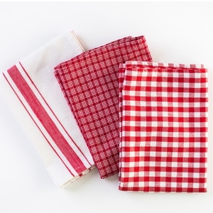 Serviettes de cuisine rayées en coton 100% teint en fil, taille et couleur personnalisées, pour usage en cuisine, à prix abordable en Inde. - Product Image 2