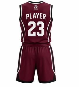 Ensemble d'uniformes de basketball personnalisés en sublimation marron pour hommes, maillot et short de basketball respirants à séchage rapide, vêtements d'équipe OEM ODM Sport - Product Image 2