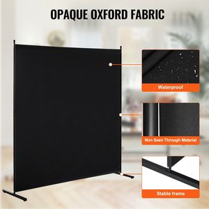 Single <b>Panel</b> 6FT Freestanding Indoor Partition Privacy <b>Screen</b> Room Divider for Room Separation - Product Image 3