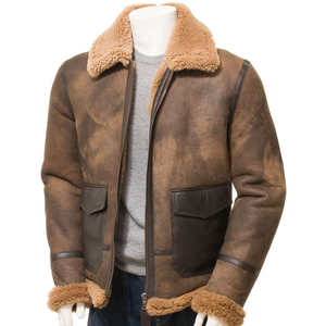 Chaqueta de Invierno para Hombre, Estilo Urbano, Cuero Vacuno Genuino, Impermeable, Transpirable, Cuello Alto, de la Mejor Calidad, Gran Venta - Product Image 3