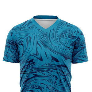 Jersey Sublimado para Hombre, Impreso, Transpirable, de Secado Rápido, Manga Corta, Duradero, Suave, 100% Poliéster, con Logotipo Personalizado - Product Image 4