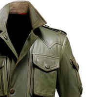 Damen Echtleder-Trenchcoat aus Schafsleder Schlanker Doppelreihiger Gürtel-Mantel Langer Wintermantel mit Taschen