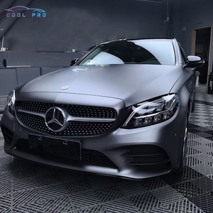 Filme Vinílico COOLFILM Preto Fosco PET para Envelopamento Automotivo - Adesivo para Mudança de Cor de Carros - Preço de Fábrica - Product Image 1