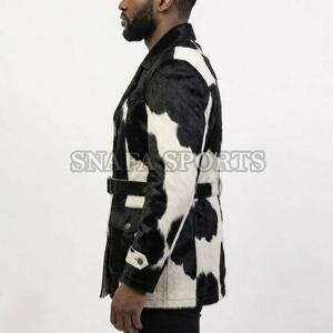 Chaqueta de Cuero Vacuno Genuino para Hombre, Invierno, con Logotipo Frontal, Etiqueta Privada Personalizada, Servicio OEM al por Mayor - Product Image 5