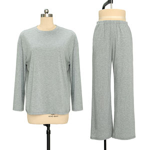 ชุดนอนผู้หญิงสองชิ้น ชุดนอนสายเดี่ยวแบบไม่มีแขน เสื้อคลุมนอนนุ่มสบาย ชุดนอนใส่สบายสำหรับฤดูร้อน - Product Image 2