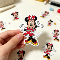50 autocollants imprimés, autocollants mignons de dessins animés pour cahier, bouteille d'eau, bagages, décoration de carnet de notes et de scrapbooking