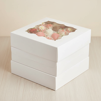 Caja de Cartón Rígido para Cupcakes Cuadrados de 12 Cavidades, Reutilizable, Personalizada para Vietnam, Empaque para Llevar, Impresión Offset