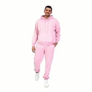 Conjuntos deportivos de dos piezas con logotipo personalizado para hombre, sudaderas a juego para etiquetas de ropa urbana estadounidense, bajo MOQ, precio de fábrica de marca privada - Product Image 1