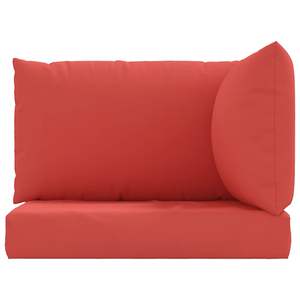 Coussin de palette moyen en tissu Oxford pour extérieur (100% polyester) rouge - Product Image 4