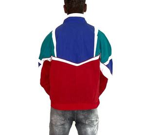 Chaquetas cortavientos ligeras de diseño personalizado para hombre Chaquetas universitarias transpirables con logotipo bordado frontal - Product Image 2