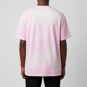 Camiseta Oversize de Algodón Pesado para Hombre, Estilo Vintage con Lavado Ácido, 100% Tejido, Corte Cuadrado, Efecto Desgastado y Decolorado por el Sol, Estilo Urbano, Color Rosa - Product Image 2