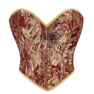 2026 New Women's Lace Up Strapless Floral <b>Patterned</b> Fishbone Corset Oil Painting Printed <b>Tight</b> Fitting Garment - Product Image 1