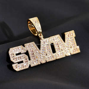 Pendentif Lettre Personnalisé en Moissanite VVS Certifiée GRA, en Argent 925, Bijou Hip-Hop Glaçé pour Homme, Idéal pour les Fêtes - Product Image 3