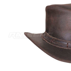 Mens Vintage Cowboy <b>Hats</b> Genuine Leather New Arrival Custom Logo Outdoor Travel Fashion Ranch Headwear <b>Western</b> <b>Hats</b> - Product Image 4