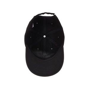 Gorra de Béisbol Negra de 6 Paneles, Ajustable, de Sarga de Algodón, Estilo Casual Unisex, Color Sólido, Gorra Tipo Dad Hat - Product Image 3