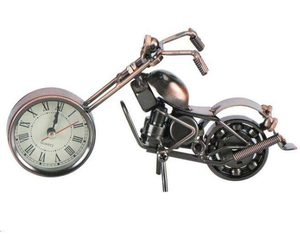 <b>Vintage</b> Metal Motorcycle <b>Wall</b> <b>Clock</b> Handmade Decor Red Classic Bike Design Home Office Gift Collectible Souvenir Gift - Product Image 1
