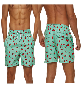 Shorts de Baño y Playa para Hombre, Estilo Urbano, 100% Poliéster, Secado Rápido, Transpirables, con Cierre de Cordón - Product Image 3