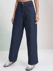 Jeans Casuales de Algodón Vintage para Niñas, Corte Regular, Lindos y Sexys, Hasta la Rodilla, para Verano/Invierno/Primavera - Product Image 1