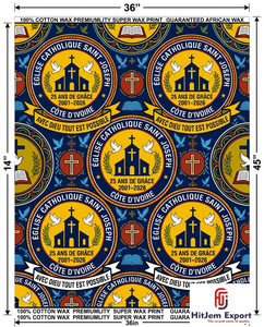 Premium African Wax Print Fabric Manufacturer for Church Anniversary Celebration Event Uniform Textile Supplier - Product Image 4