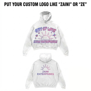 Men Acid Wash Hoodie 420 GSM Premium Cotton Polyester Fleece Light Grey Custom Puff Print DTF Screen Print Embroidery Logo - Product Image 1
