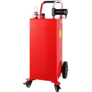 Réservoir de stockage de diesel portable de 30 gallons avec pompe électrique de 23,5 L/min 180W et roues pour le transfert - Product Image 4