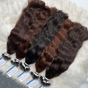 SUPER SOLDES 2025 Cheveux vierges à pointes en kératine Nano Ring Cheveux humains vietnamiens Sans perte Ni nœuds - Product Image 1