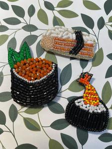 <b>Yellow</b> and green beaded keychain bead embroidery handmade seed beads embroidery bag charms with festival design keychain - Product Image 4