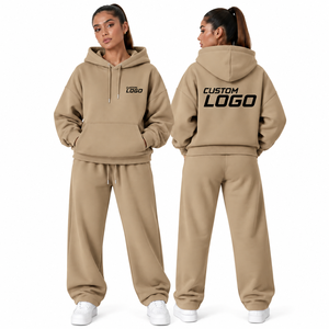 Unisex <b>Sweatsuit</b> Heavyweight Oversized Pullover Hoodie Sets Luxury <b>Women</b> Tracksuit 2 Piece Set <b>For</b> Men <b>Women</b> - Product Image 1
