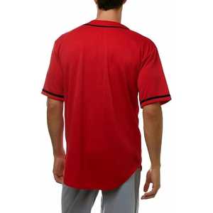 Camiseta de Béisbol Sublimada con Botones Completos para Clubes Deportivos de EE. UU. y Europa, Diseño Personalizado, Ropa de Entrenamiento - Product Image 2