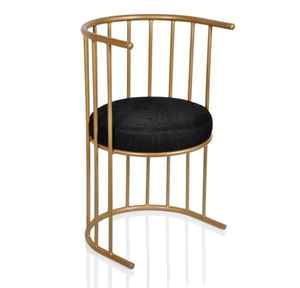 Silla Dorada Contemporánea de Acero Inoxidable, Resistente, para Sala de Estar, Sillas al por Mayor - Product Image 6