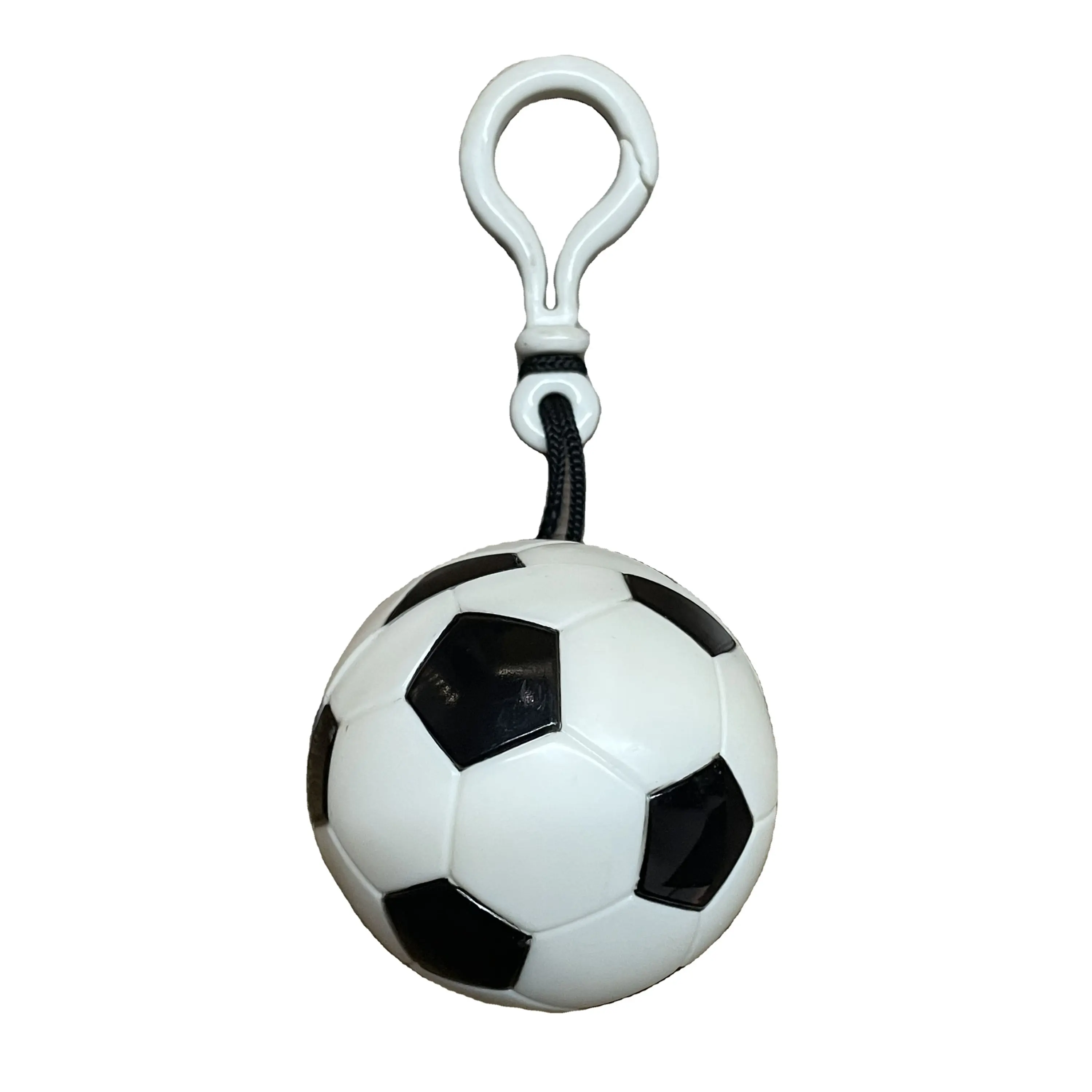 plastic ball key chain disposable rain poncho disposable raincoat poncho ball with keychain logo plastic rain poncho soccer ball