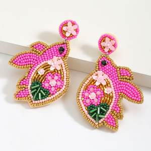 Pendientes de cuentas multicolor hechos a mano, joyería personalizada para fiestas para mujeres al mejor precio, pendientes de cuentas - Product Image 5