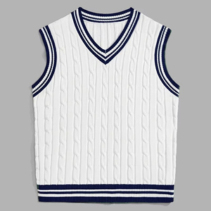 Make Your Custom Good Quality V-Neck for Sorority/Fraternity/Schools/Colleges/Universities Logo Knitted <b>Cardigans</b> <b>Sweaters</b> - Product Image 2