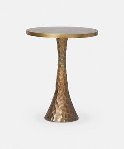 Hot Selling <b>Round</b> Metal Drink <b>Table</b> Antique Black Tripod Stand Handmade Accent <b>Side</b> <b>Table</b> for Living Room Hotel Lobby Decor Home - Product Image 5