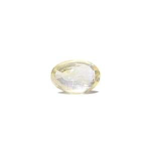 Natural Yellow Sapphire 6.3 Carat Oval Cut Loose Gemstone for Fine Jewelry - Product Image 2