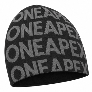 Gorro de Punto Negro y Gris para Hombre, Gorro de Invierno con Puño, Unisex, Estilo Urbano, Gorro Tipo Skull, Logotipo Personalizado, Accesorio de Moda al por Mayor - Product Image 1
