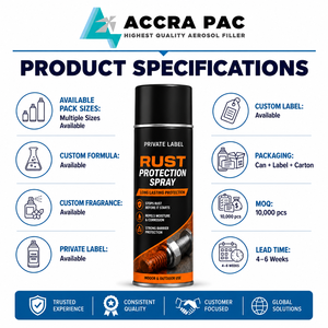 Spray de protection contre la rouille à étiquette privée, protecteur de surface métallique anti-corrosion, utilisation intérieure et extérieure - Product Image 4