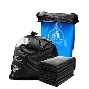 Bolsa de Basura de Plástico Negra Resistente con Cordón, Reciclable, Impermeable, con Impresión de Logotipo Personalizado - Product Image 6