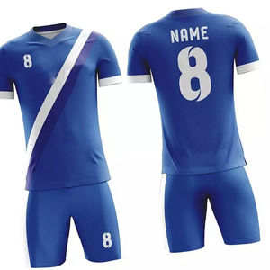 Conjuntos de Uniformes de Fútbol Profesional Más Vendidos, Transpirables, de Manga Corta, de Alta Calidad, con Logotipo Personalizado Impreso, Suministro al por Mayor OEM - Product Image 1