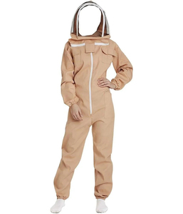 Combinaison d'apiculteur de haute qualité 2026, protection intégrale avec voile, couleur beige, coupe classique, pour l'apiculture - Product Image 2