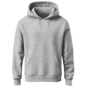 Sweat-shirt à capuche vert pour homme, coupe classique, en molleton de coton, pull décontracté avec poche avant, vêtement d'automne - Product Image 2