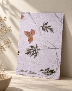 Hojas de Papel Botánico Hechas a Mano de Lujo con Hojas Prensadas Reales y Textura Floral para Invitaciones de Boda y Empaque de Regalos - Product Image 2