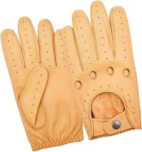 Guantes Unisex de Cuero, Completos, Transpirables, Hasta la Muñeca, Estilo Sencillo, para Uso Diario en Primavera y Otoño - Product Image 2