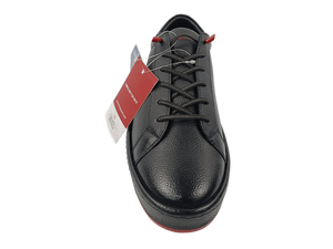 Chaussures de marche montantes noires pour hommes Dlords, à lacets, avec embout en caoutchouc antidérapant, semelle intermédiaire en EVA, gravées, toutes saisons, décontractées - Product Image 4