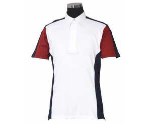เสื้อโปโลถักสีเทาคุณภาพสูงสำหรับผู้ชาย แต่งขอบสีดำ แขนสั้น ปิดด้วยซิป สีพื้น ผ้าสแปนเด็กซ์/โพลีเอสเตอร์ ระบายอากาศได้ดี - Product Image 2