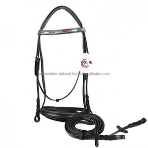 Bride de cheval en cuir avec bandeau à sourcils en cristal, de qualité supérieure, nouveauté - Product Image 3