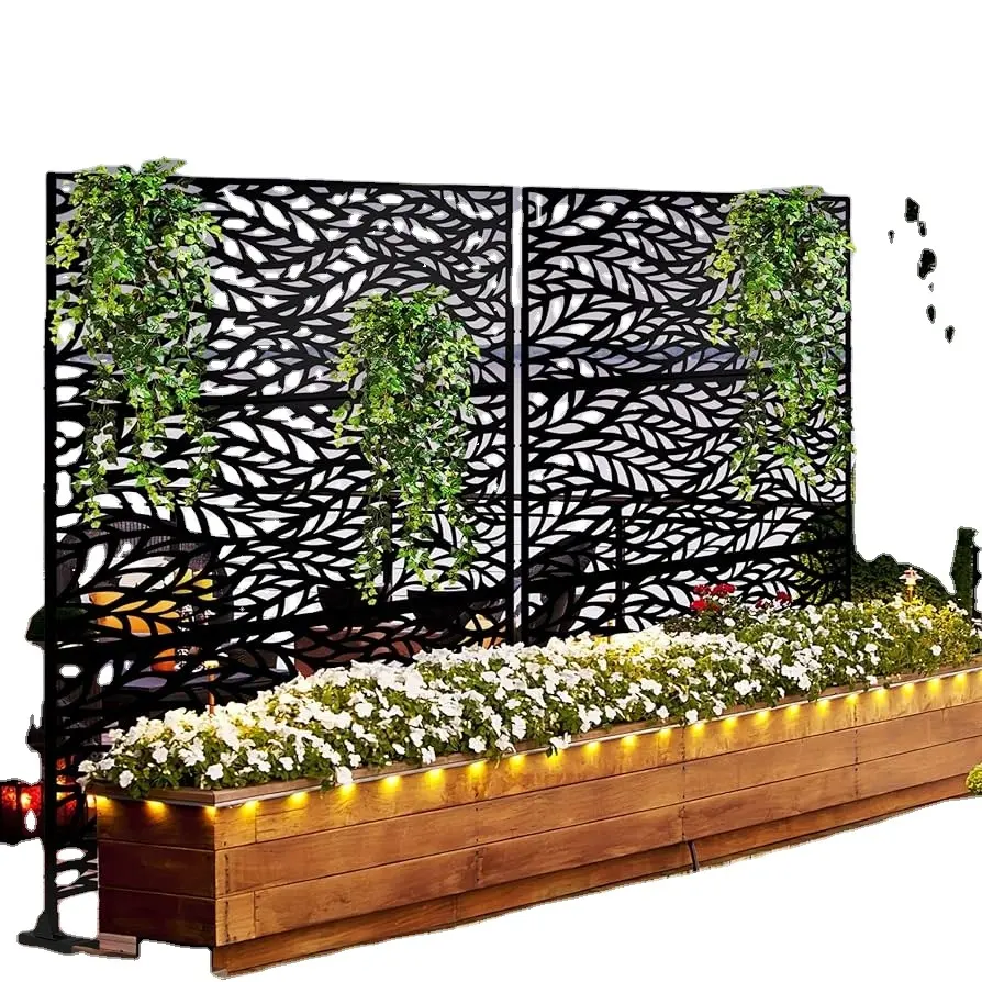 Modern Design Customized Hotel villa Art Screen Laser Cutting Room Dividers Made from Aluminum attractive Metal Panel