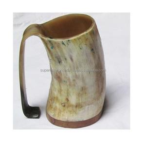 Taza de cuerno de diseño rugoso para beber cerveza, decoración interior, Material único, tazón para beber - Product Image 6